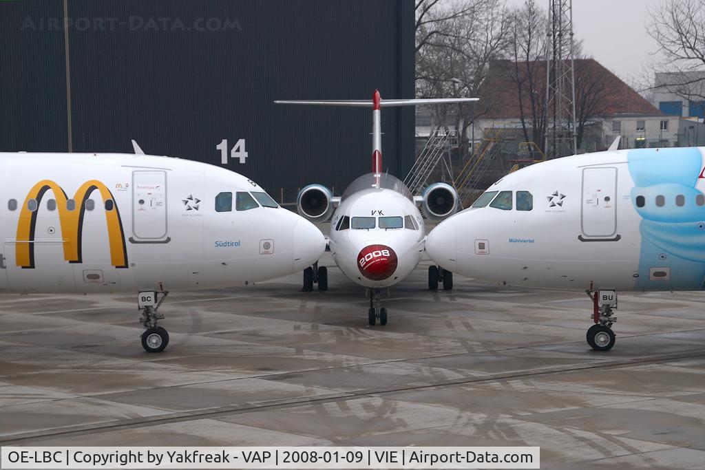 OE-LBC, 1996 Airbus A321-111 C/N 581, Austrian Airlines Airbus 321 in Euro 2008 colors