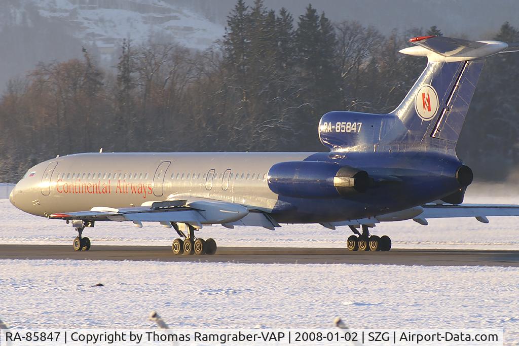 RA-85847, 1988 Tupolev Tu-154M C/N 88A792, Continental Airways Tupolev 154