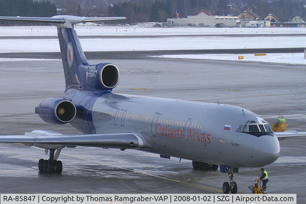 RA-85847, 1988 Tupolev Tu-154M C/N 88A792, Continental Airways Tupolev 154