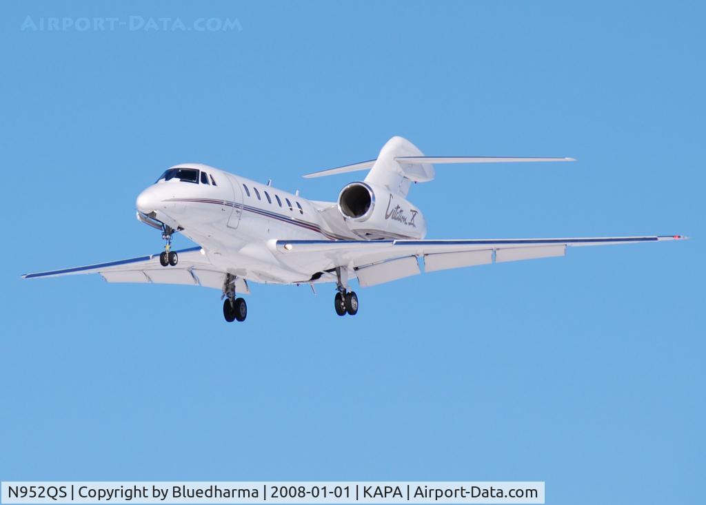 N952QS, 2002 Cessna 750 Citation X Citation X C/N 750-0200, Approach to 17L
