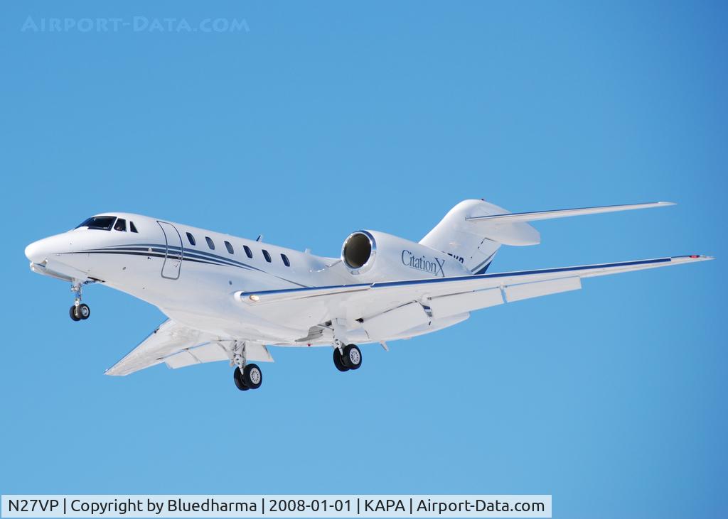 N27VP, 1997 Cessna 750 Citation X Citation X C/N 750-0027, Approach to 17L