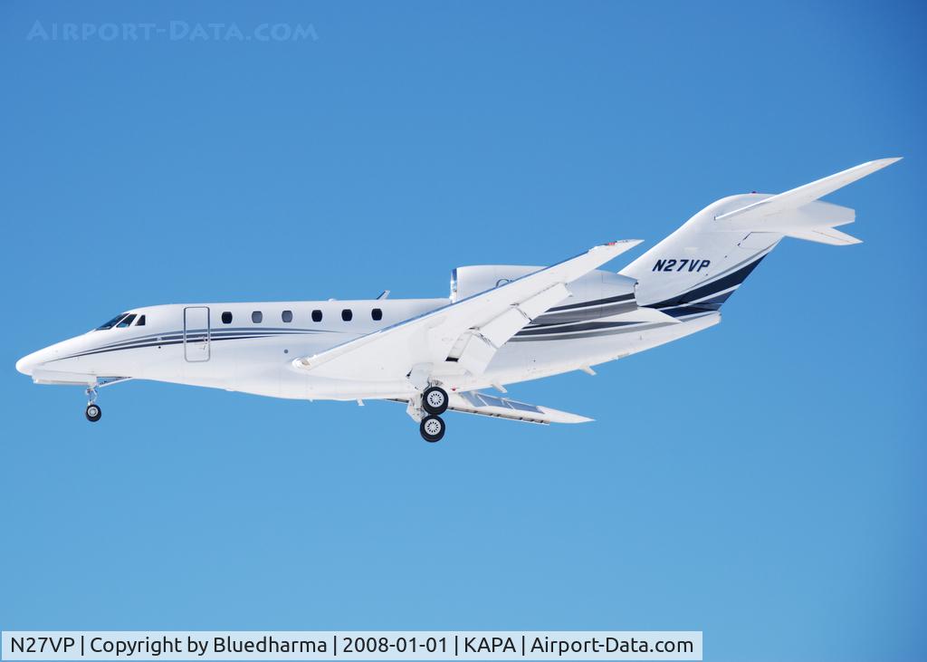 N27VP, 1997 Cessna 750 Citation X Citation X C/N 750-0027, Approach to 17L