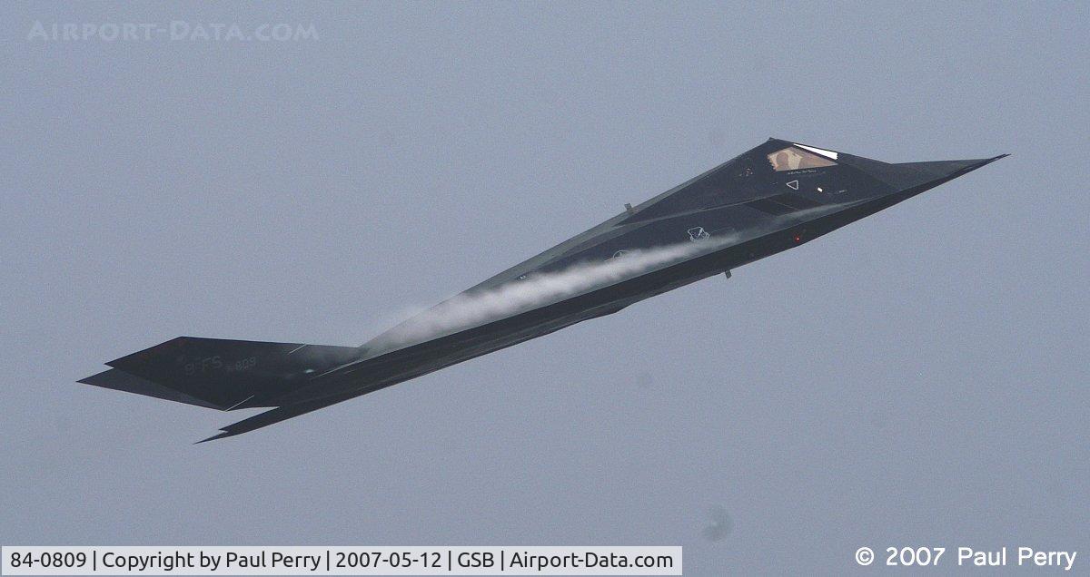 84-0809, 1983 Lockheed F-117A Nighthawk C/N A.4034, Nice day to pull some vapor