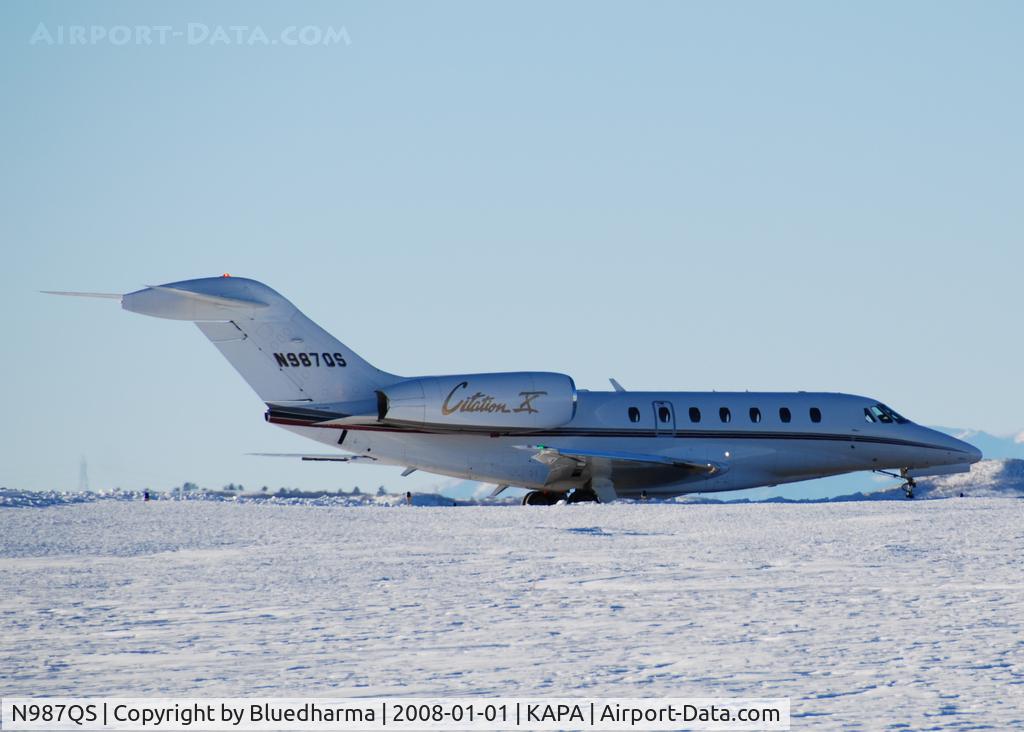 N987QS, 1999 Cessna 750 Citation X Citation X C/N 750-0087, Cleared for takeoff on 17L