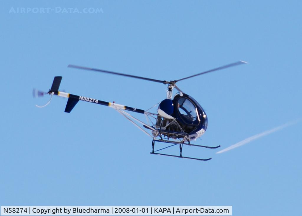 N58274, 1978 Hughes 269C C/N 1180719, On Landing approach.
