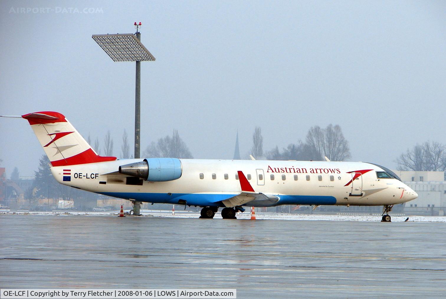 OE-LCF, 1996 Canadair CRJ-200LR (CL-600-2B19) C/N 7094, Austrian Arrows CLRJ on a cold morning at Salzburg