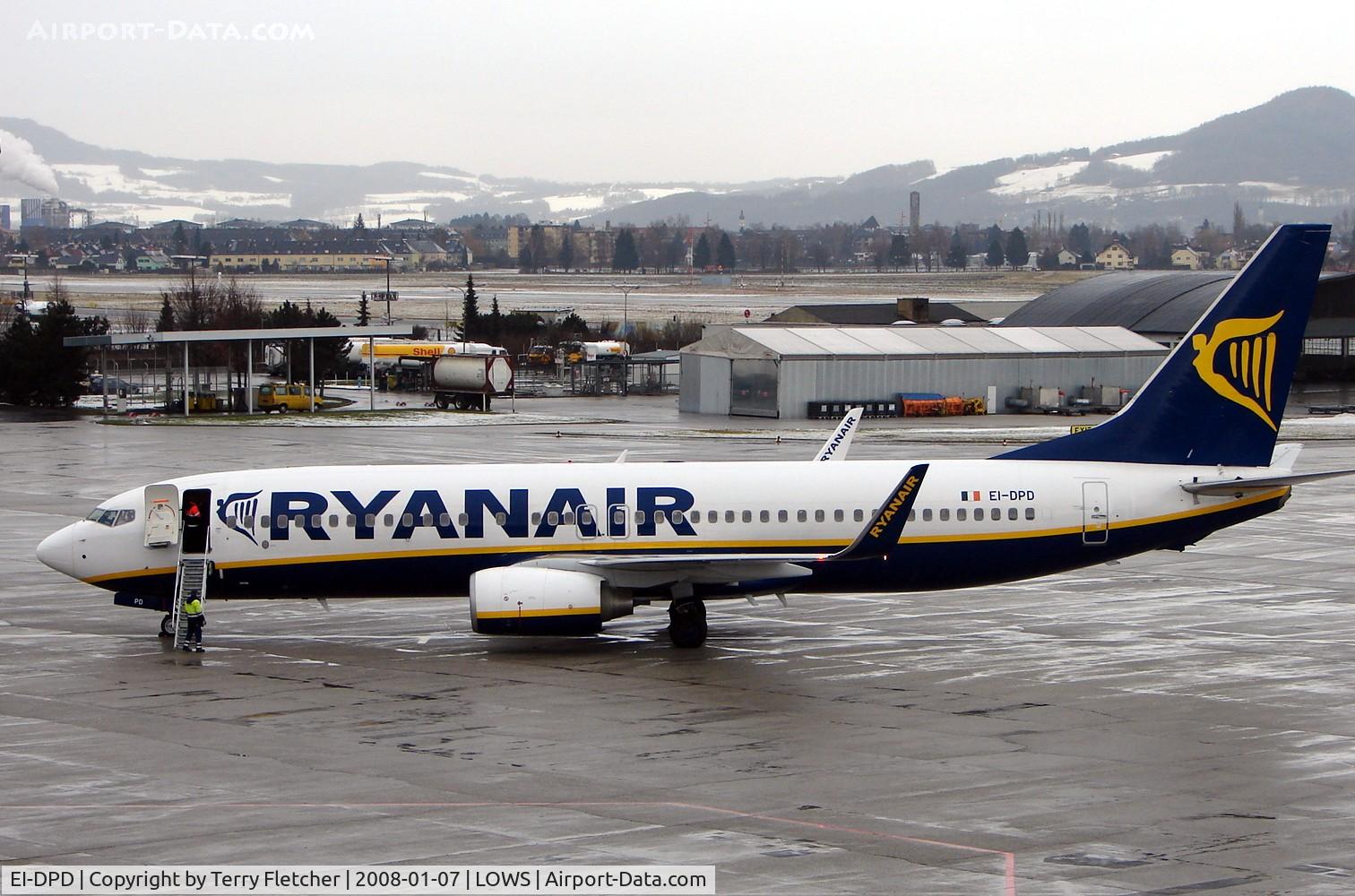 EI-DPD, 2006 Boeing 737-8AS C/N 33623, Ryanair flight from Salzburg to London Stansted