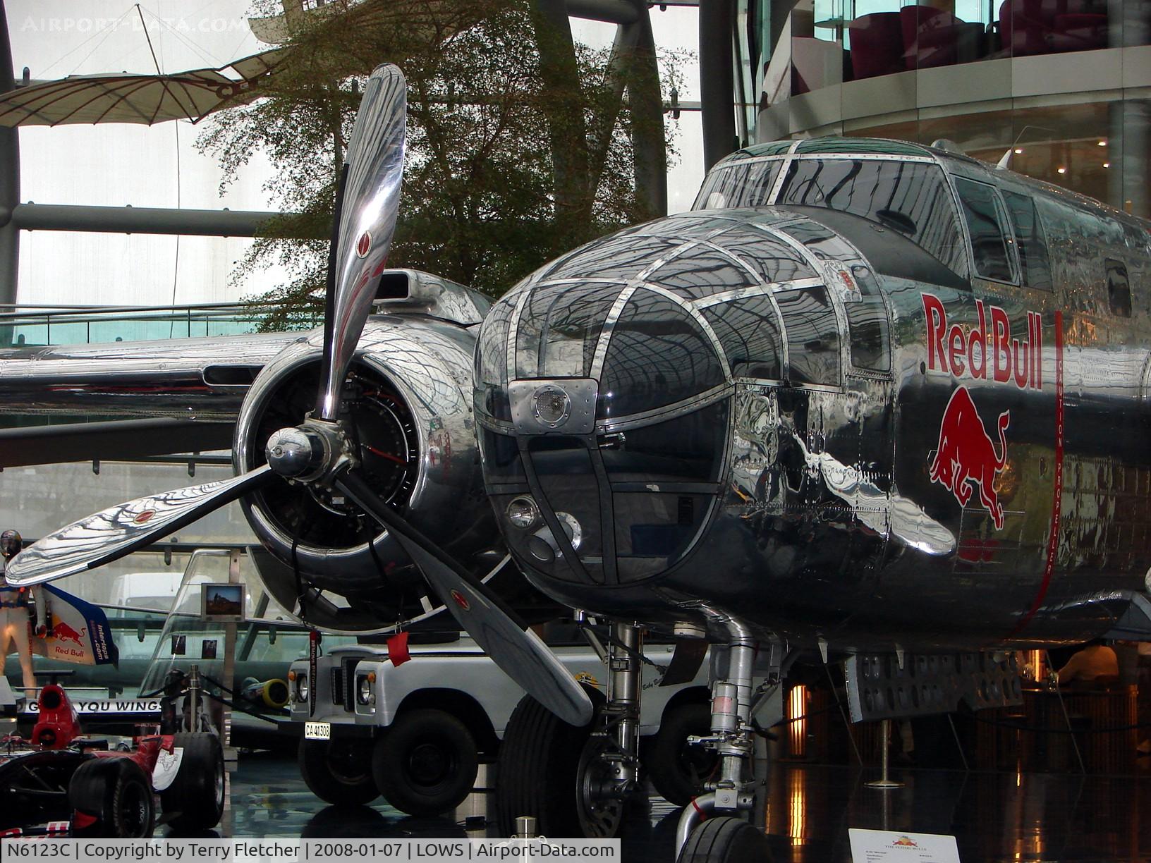N6123C, 1945 North American B-25J-30-NC Mitchell Mitchell C/N 108-47647, B-25 Mitchell Hangar 7 Museum at Salzburg Airport