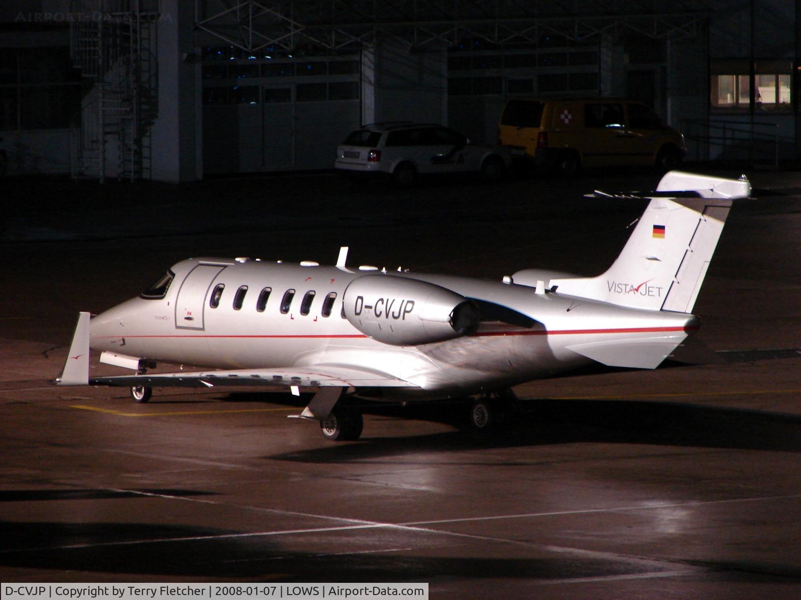 D-CVJP, 2007 Learjet 40 C/N 45-2079, Vistajet's Lear 40 was a nightstopper at Salzburg Airport