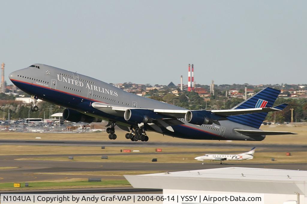 N104UA, 1998 Boeing 747-422 C/N 26902, United Airlines 747-400