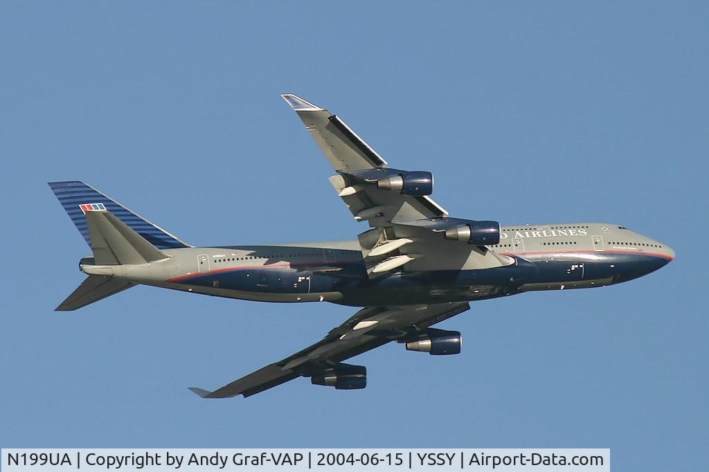 N199UA, 1997 Boeing 747-422 C/N 28717, United Airlines 747-400
