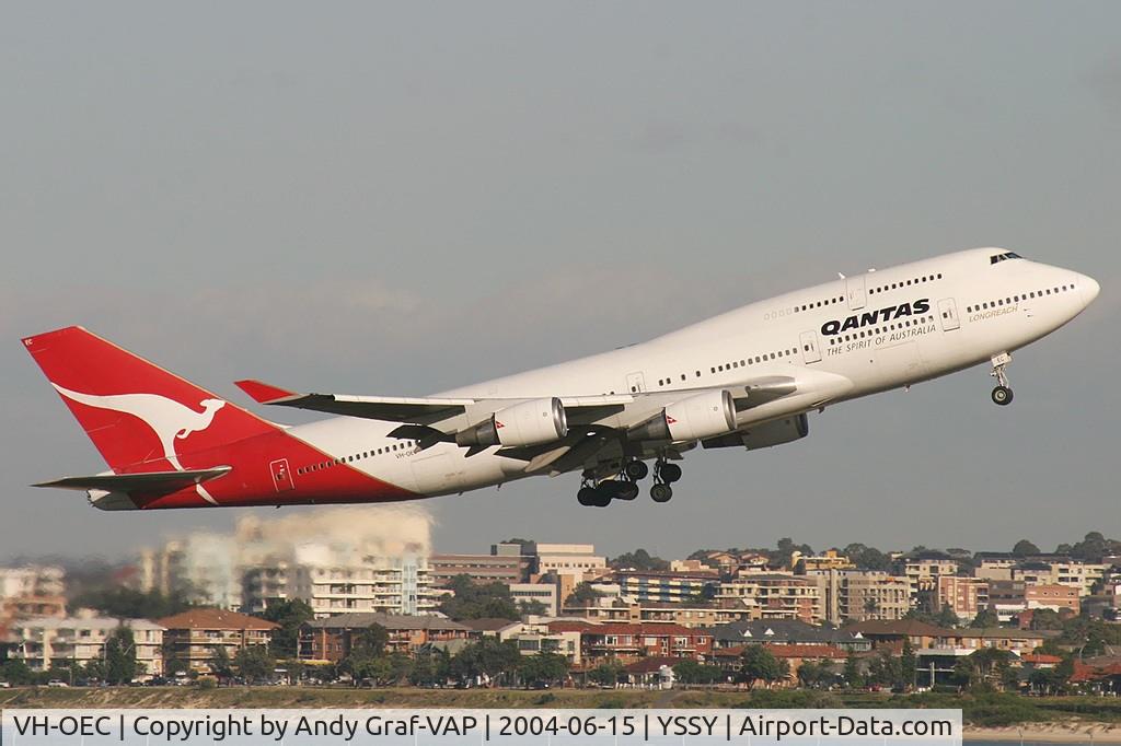 VH-OEC, 1990 Boeing 747-4H6 C/N 24836, Qantas 747-400