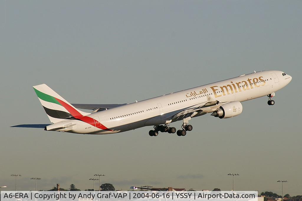 A6-ERA, 2002 Airbus A340-541 C/N 457, Emirates A340-500