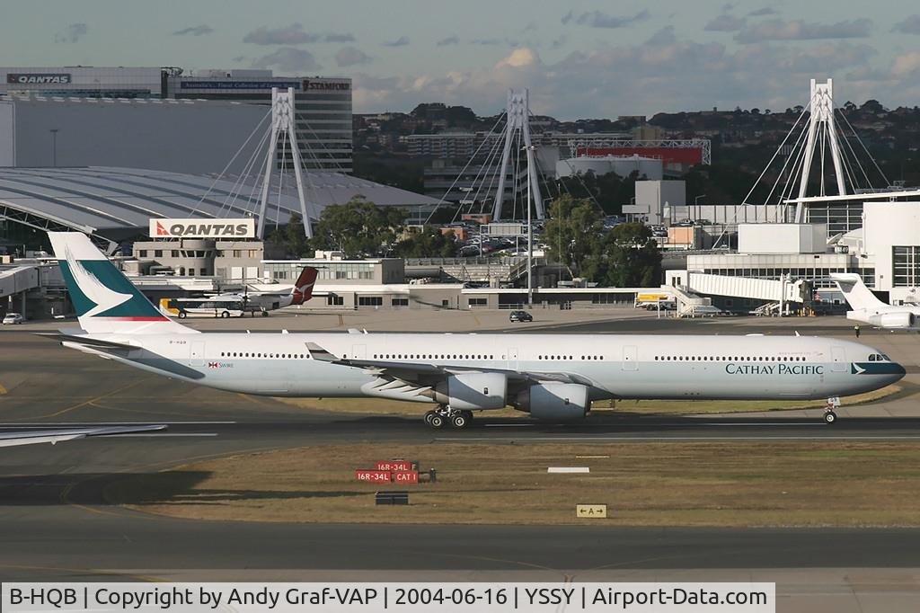 B-HQB, 2002 Airbus A340-642 C/N 453, Cathay Pacific A340-600