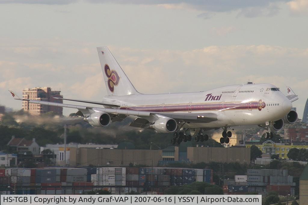 HS-TGB, 2001 Boeing 747-4D7 C/N 32370, Thai International 747-400