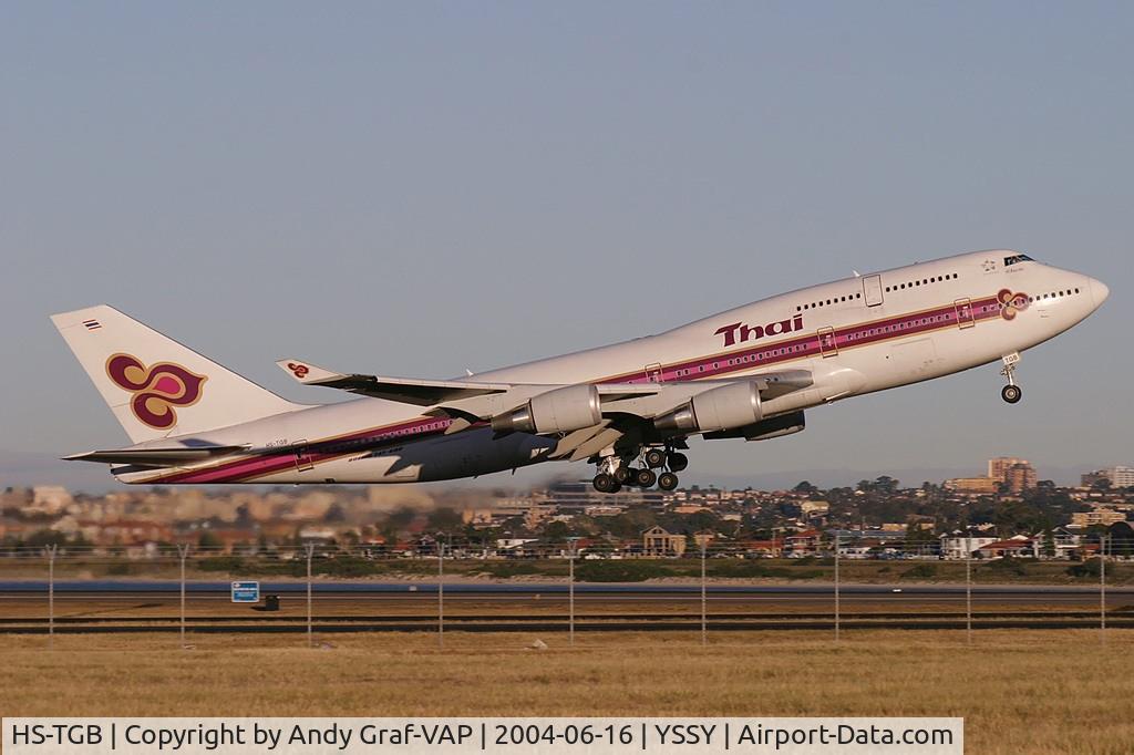 HS-TGB, 2001 Boeing 747-4D7 C/N 32370, Thai International 747-400