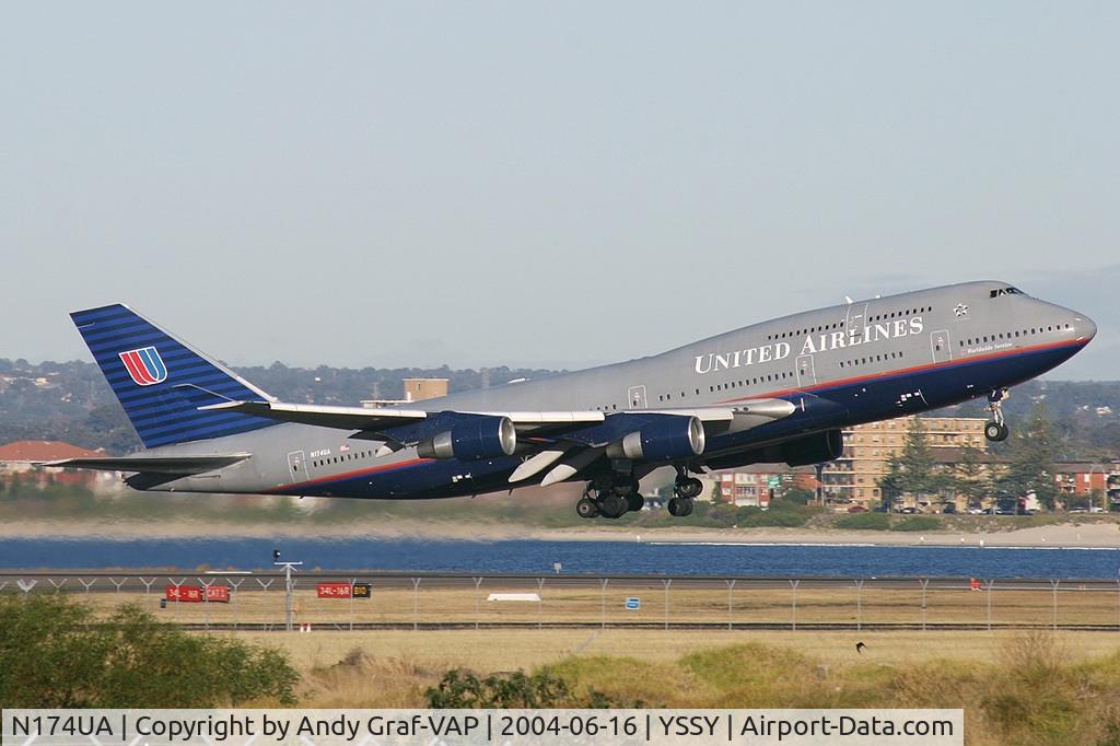 N174UA, 1990 Boeing 747-422 C/N 24381, United Airlines 747-400