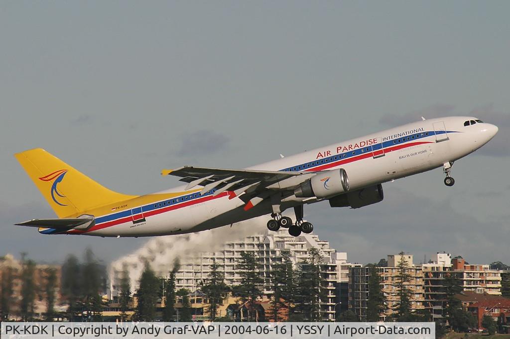 PK-KDK, 1992 Airbus A300B4-622R C/N 633, Air Paradise A300-600