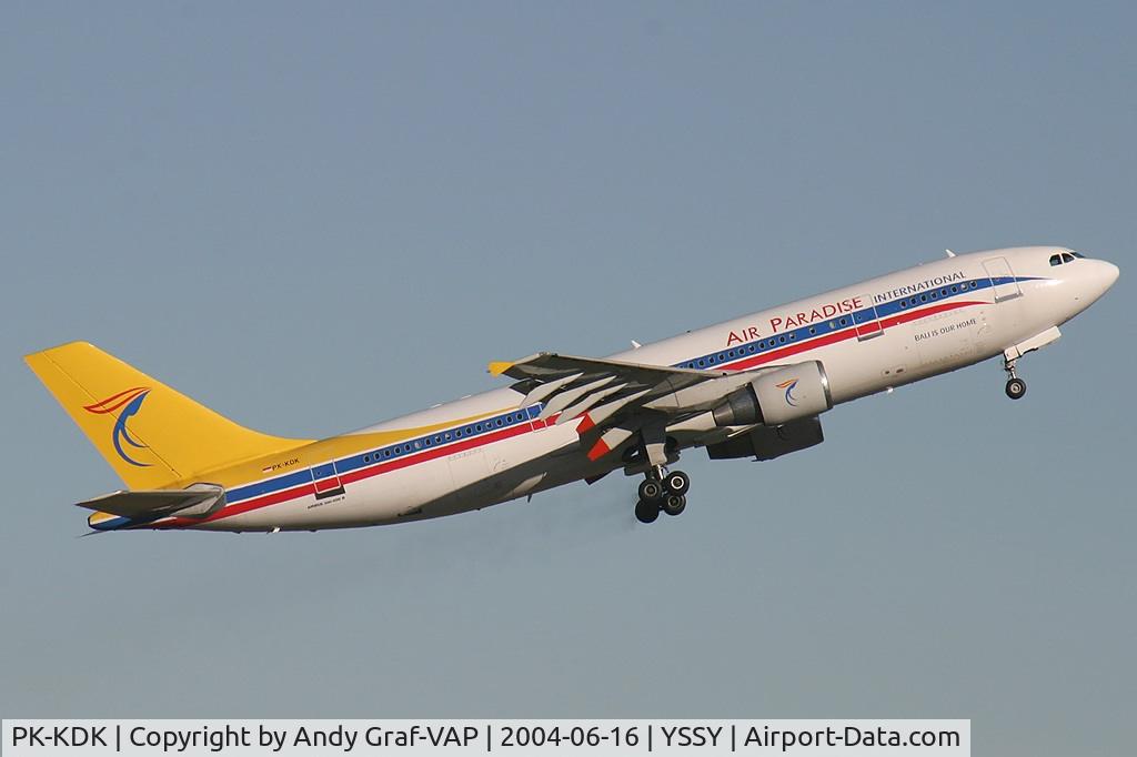 PK-KDK, 1992 Airbus A300B4-622R C/N 633, Air Paradise A300-600