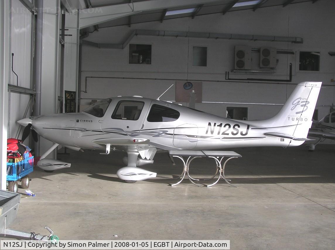 N12SJ, 2007 Cirrus SR22 G3 GTS Turbo C/N 2740, Cirrus in hangar at Turweston