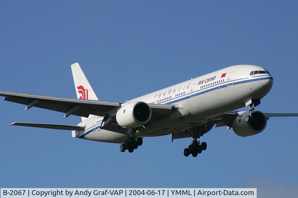 B-2067, 2001 Boeing 777-29L C/N 29746, Air China 777-200