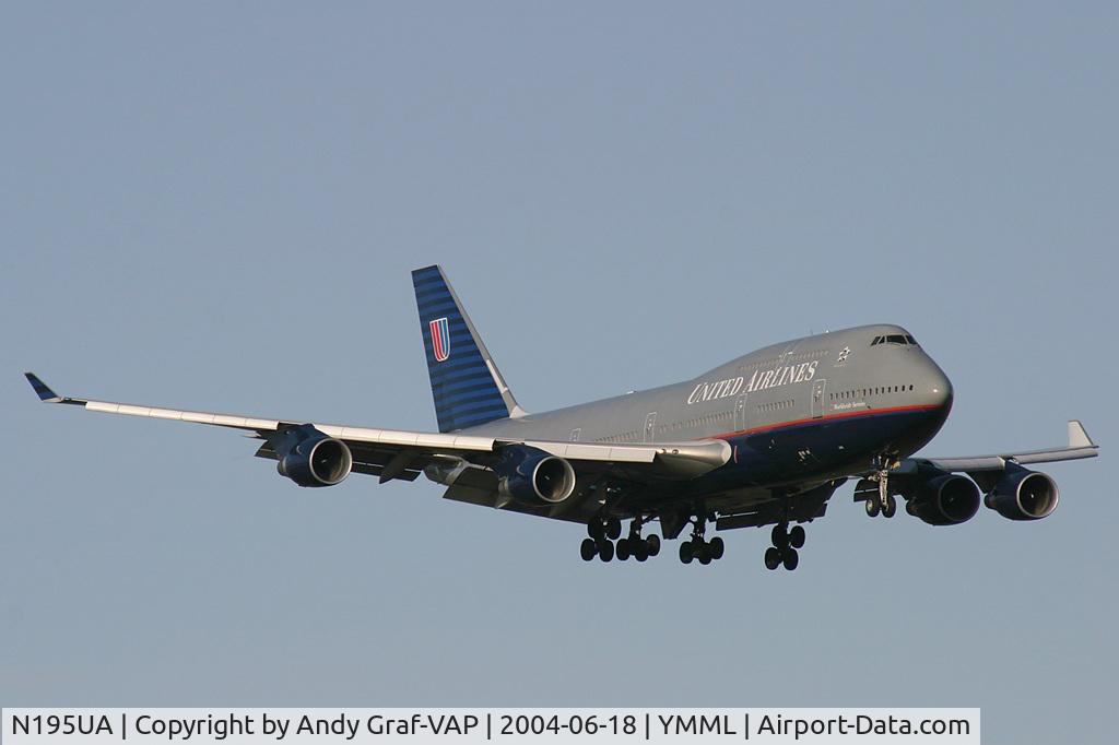 N195UA, 1997 Boeing 747-422 C/N 26899, United Airlines 747-400