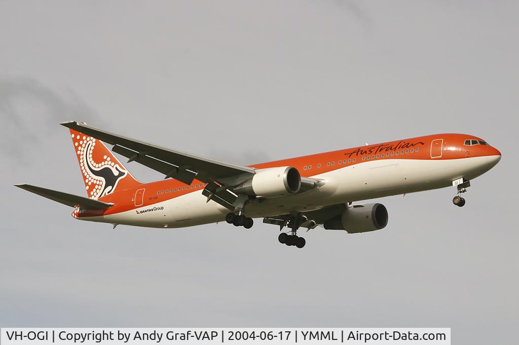 VH-OGI, 1991 Boeing 767-338 C/N 25246, Australian Airlines 767-300