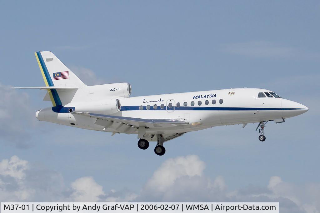 M37-01, 1989 Dassault Falcon 900 C/N 64, Malaysia - Air Force Falcon 900