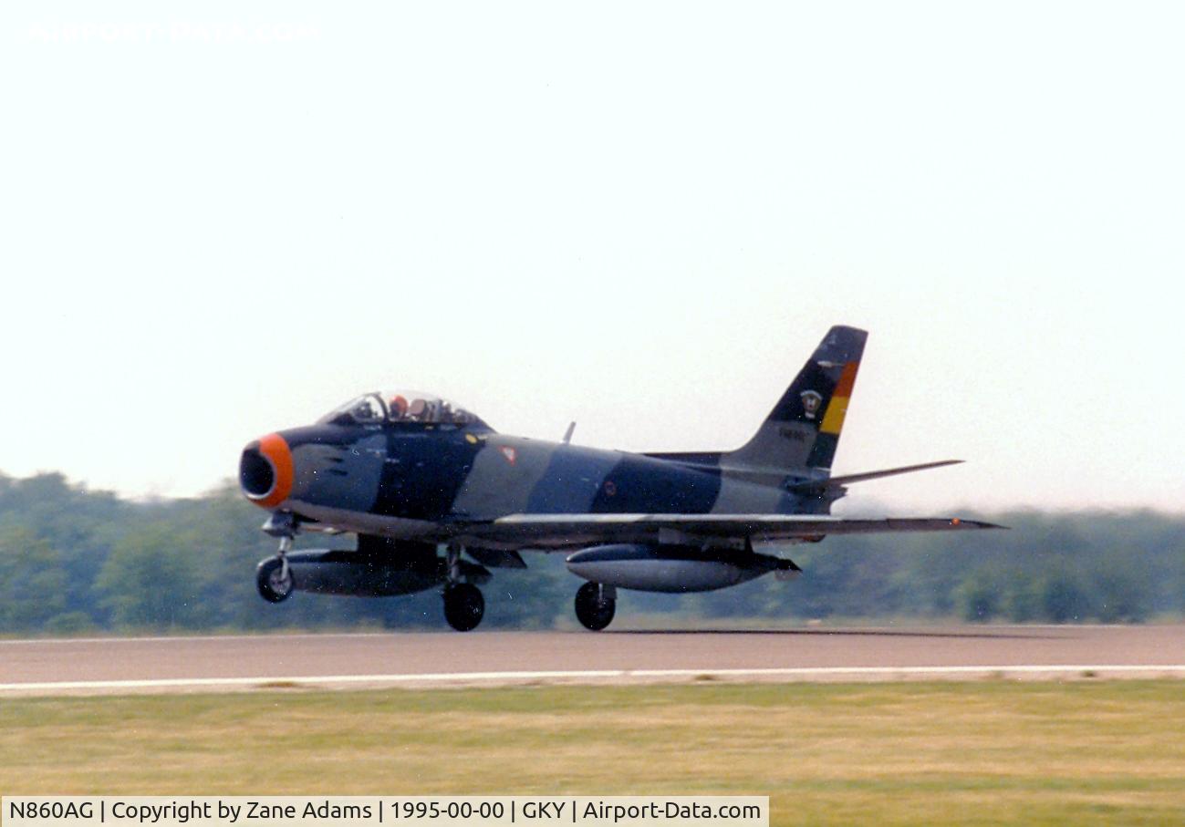 N860AG, 1952 North American F-86F Sabre C/N 191-362 (52-4666), Former Bolvian AF Sabre - First Restoration Flight in US