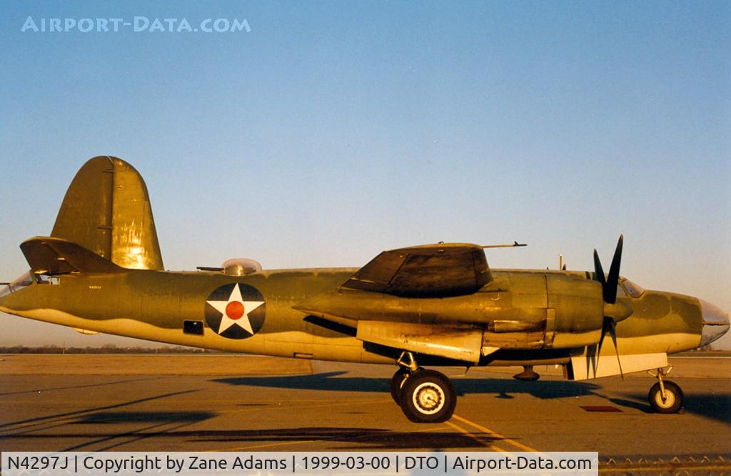 N4297J, 1940 Martin B-26 Marauder C/N 40-1464, At Denton TX overnight stop on cross country delivery flight by Kermit Weeks