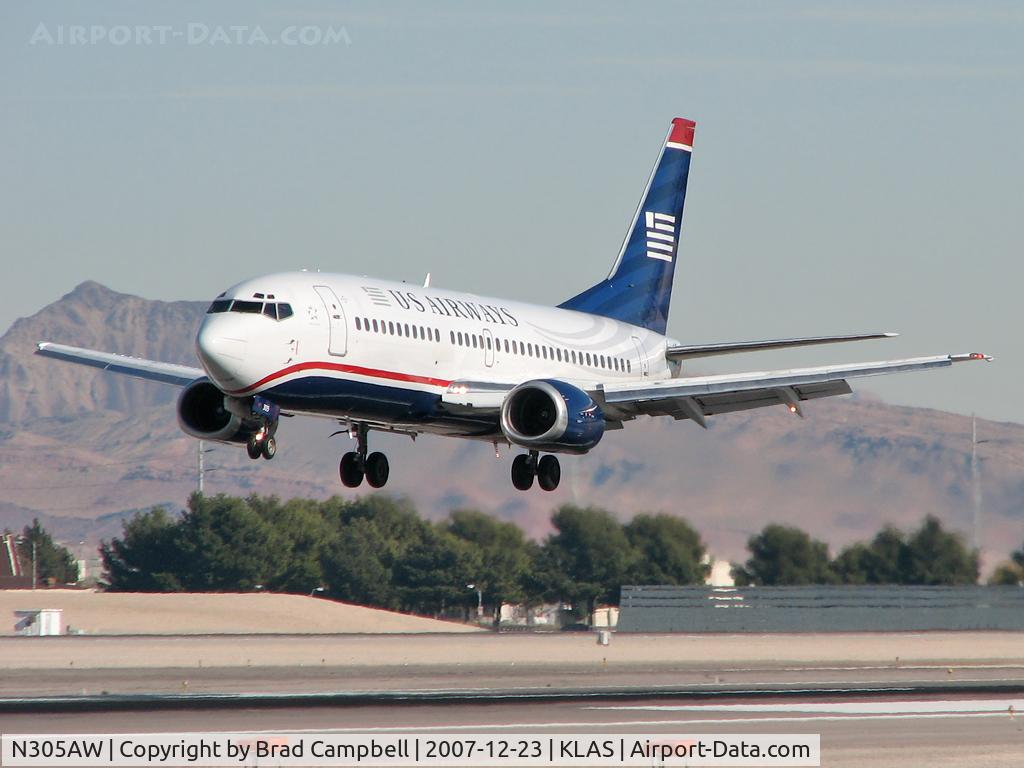 N305AW, 1988 Boeing 737-3G7 C/N 24012, US Airways / 1988 Boeing 737-3G7