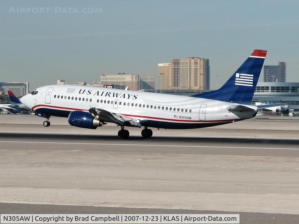 N305AW, 1988 Boeing 737-3G7 C/N 24012, US Airways / 1988 Boeing 737-3G7