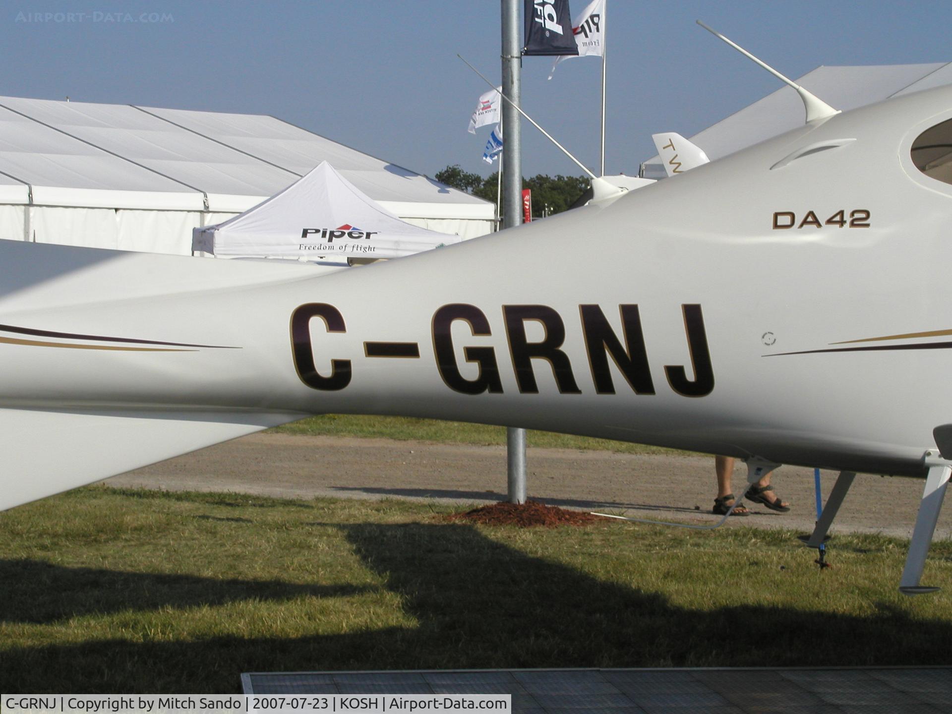 C-GRNJ, 2007 Diamond DA-42 Twin Star C/N 42.AC070, EAA AirVenture 2007.