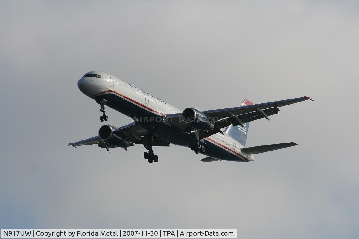 N917UW, 1982 Boeing 757-225 C/N 22193, US Airways