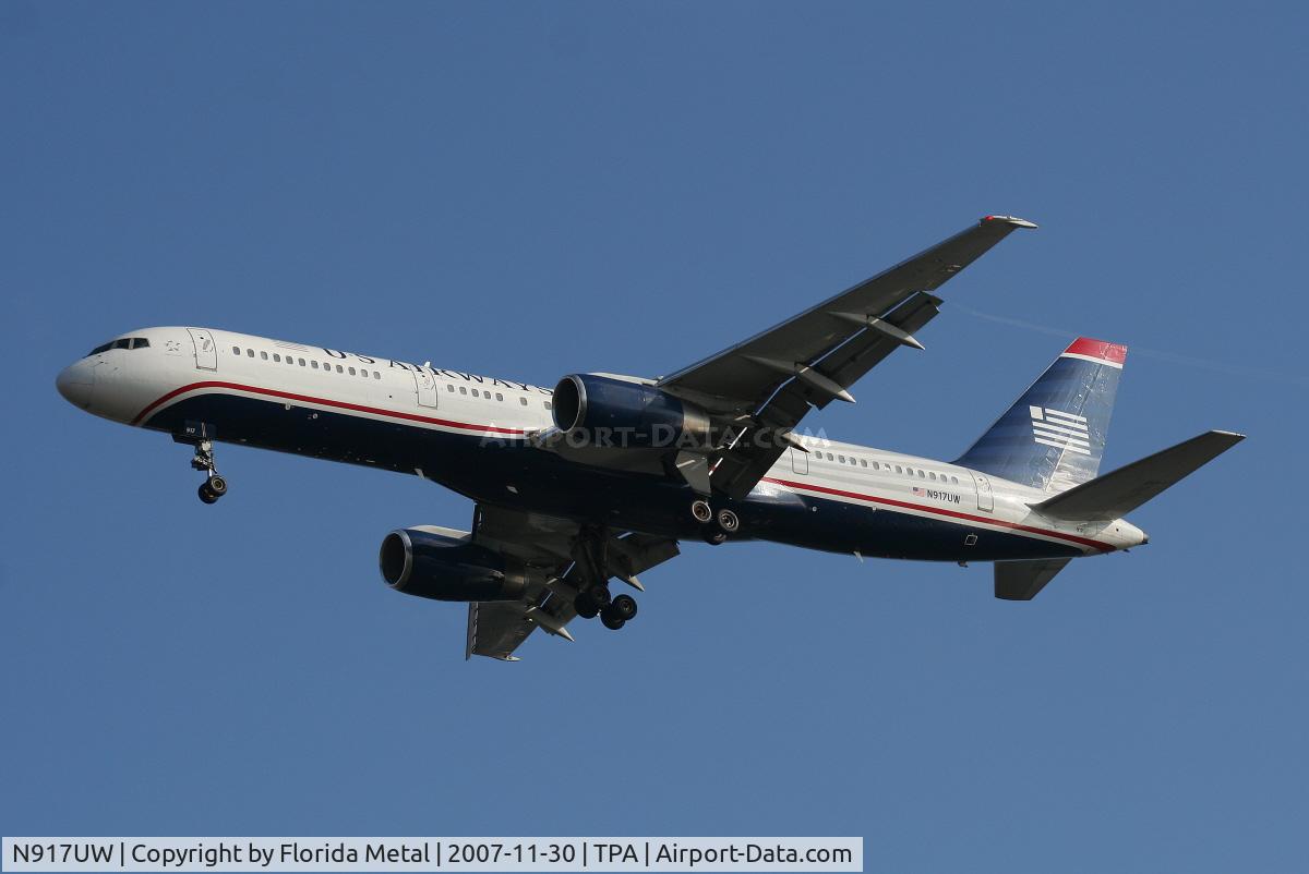 N917UW, 1982 Boeing 757-225 C/N 22193, US Airways