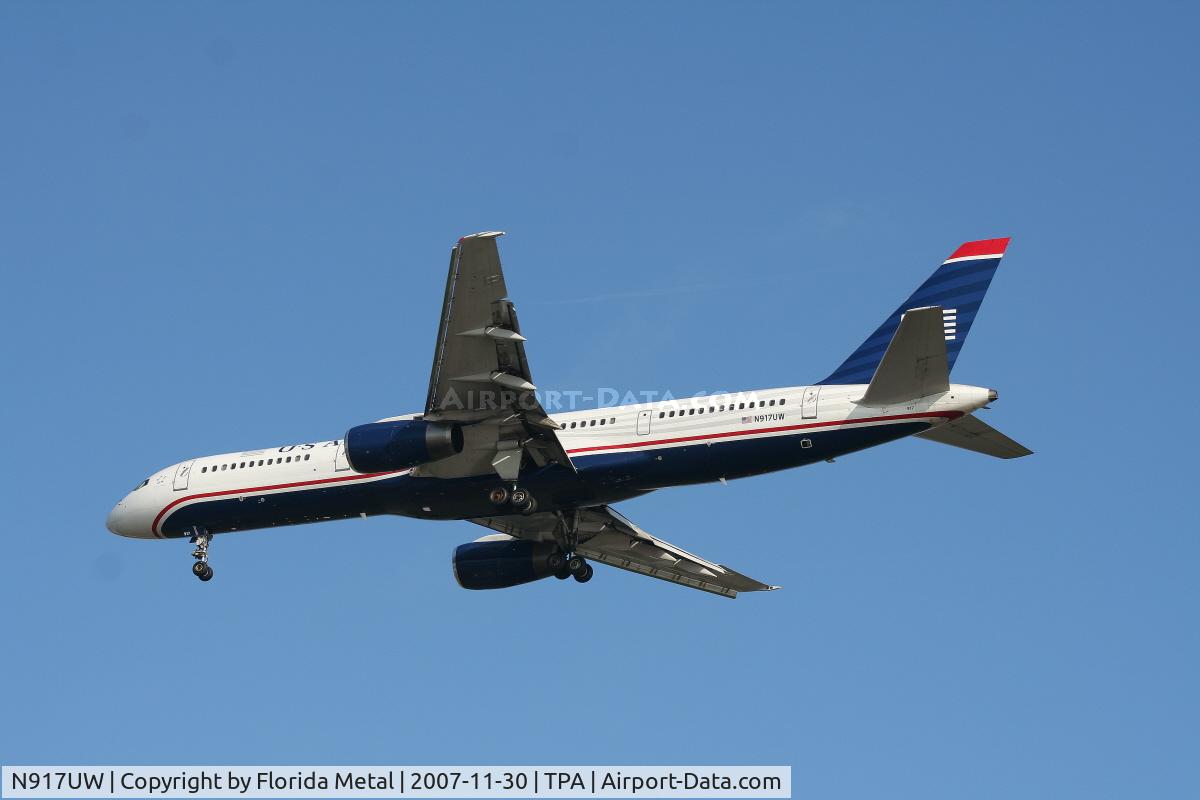 N917UW, 1982 Boeing 757-225 C/N 22193, US Airways