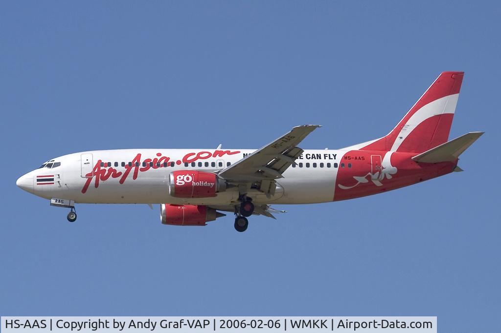 HS-AAS, 1985 Boeing 737-3TO C/N 23357, Air Asia 737-300