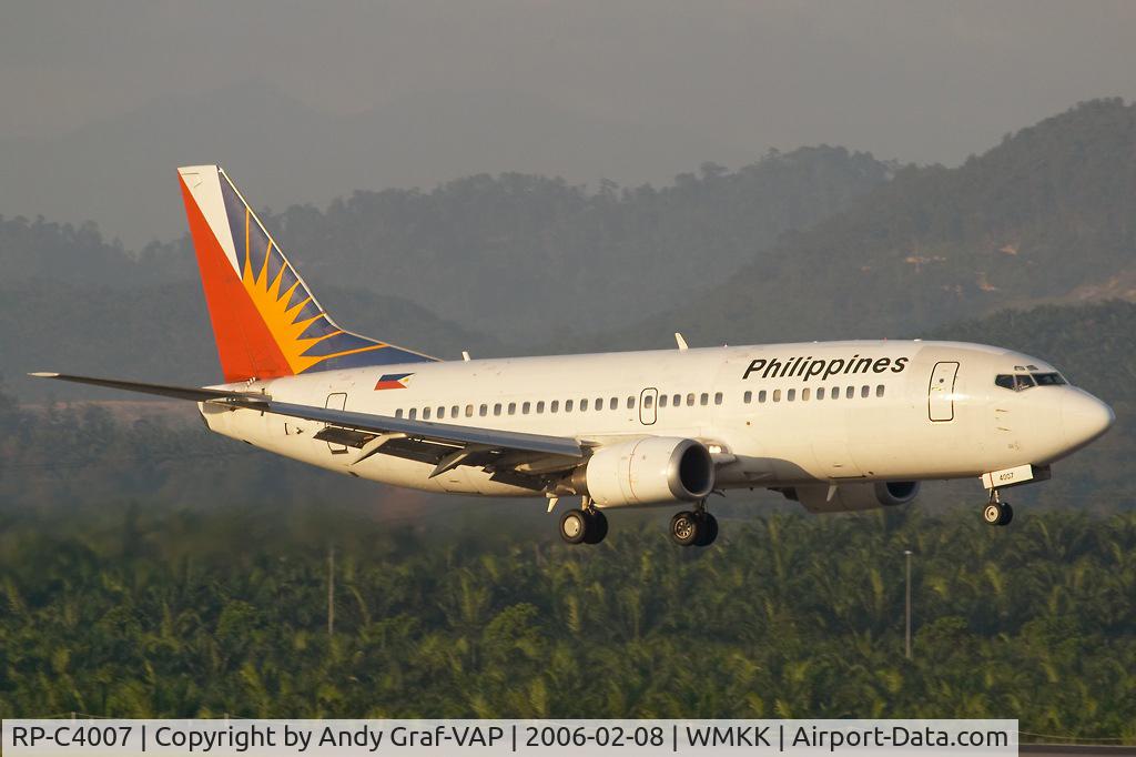 RP-C4007, 1993 Boeing 737-3Y0 C/N 25996, Philippines Airlines 737-300