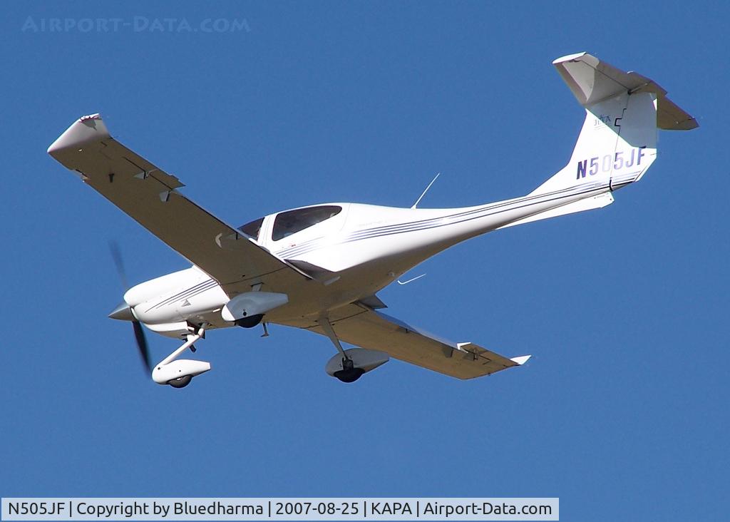 N505JF, 2005 Diamond DA-40 Diamond Star C/N 40.520, Approach to 17L
