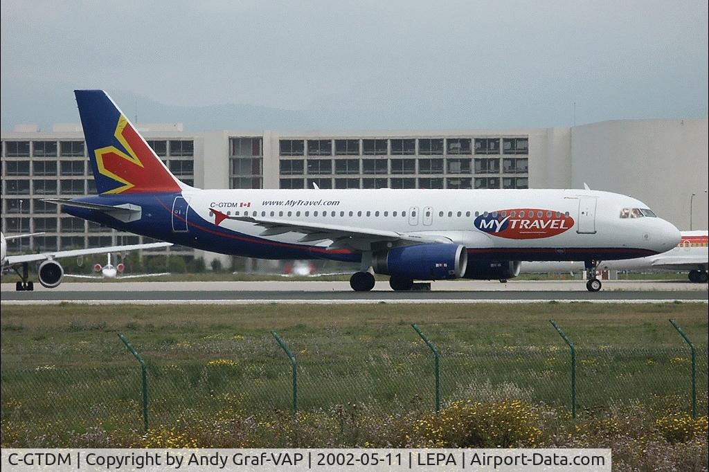 C-GTDM, 1993 Airbus A320-231 C/N 429, MyTravel A320