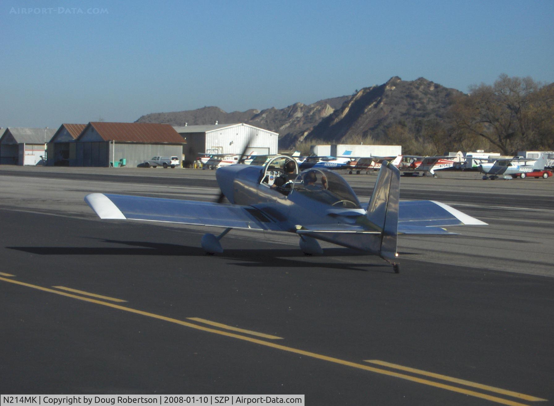 N214MK, 2007 Vans RV-8 C/N 81855, 2007 Margheritis VAN's RV-8, Lycoming O-360-B1A 180 Hp, taxi to Rwy 22