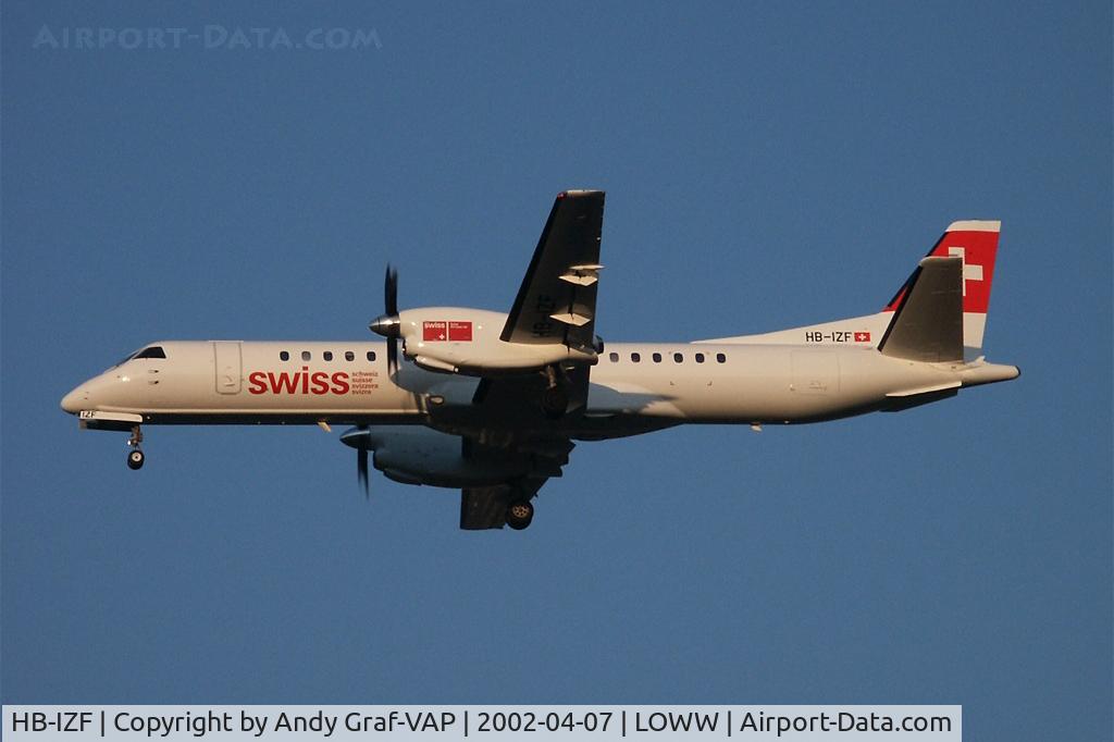 HB-IZF, 1994 Saab 2000 C/N 2000-009, SWISS S2000