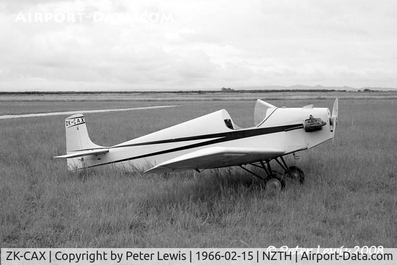 ZK-CAX, Druine D.31 Turbulent C/N PFA568, G J Waldie, Lower Hutt