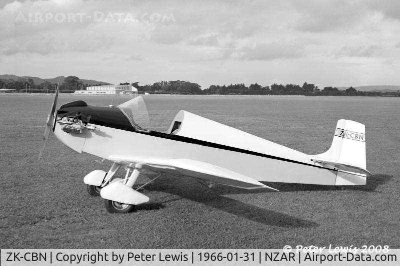 ZK-CBN, Druine Turbulent Ultra Light C/N 21875, M W Meredith, Waipukerau