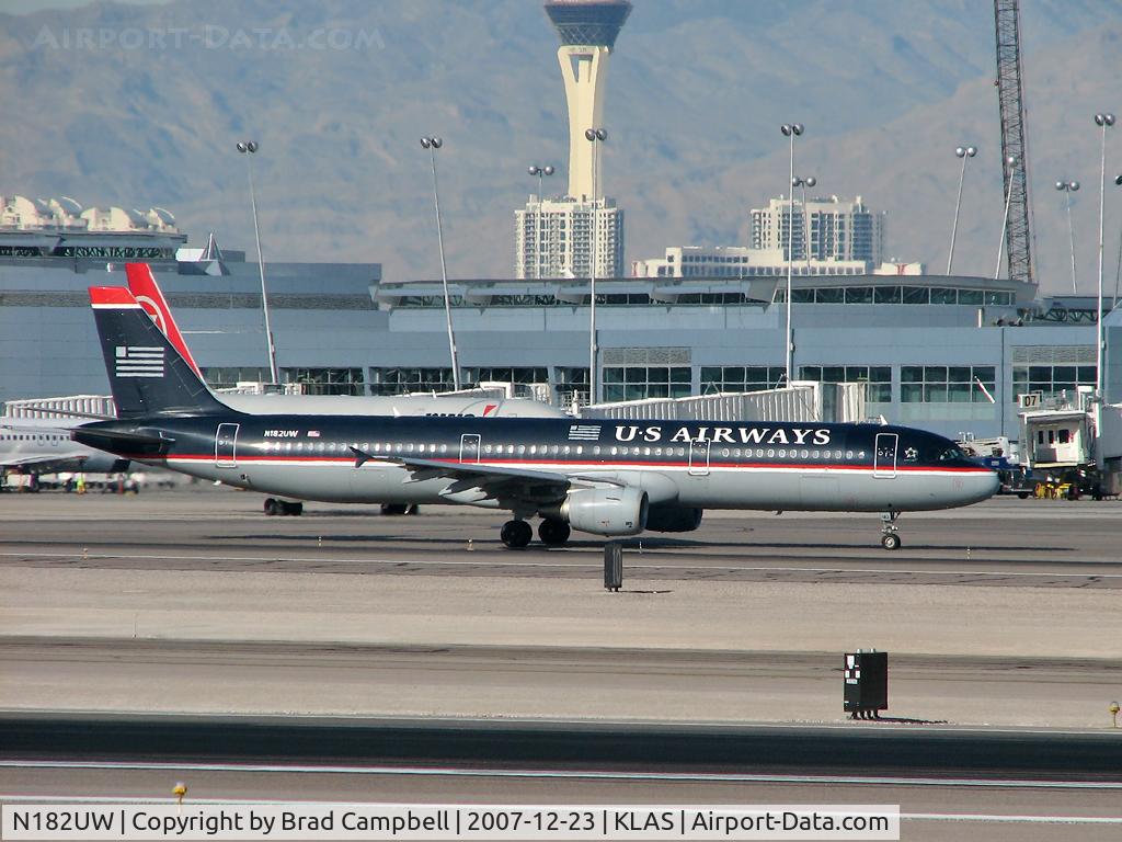 N182UW, 2001 Airbus A321-211 C/N 1536, US Airways / 2001 Airbus Industrie A321-211