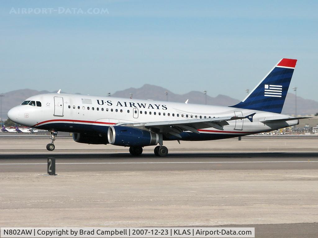 N802AW, 1998 Airbus A319-132 C/N 0924, US Airways / 1998 Airbus Industrie A319-132
