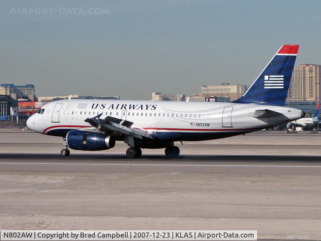 N802AW, 1998 Airbus A319-132 C/N 0924, US Airways / 1998 Airbus Industrie A319-132