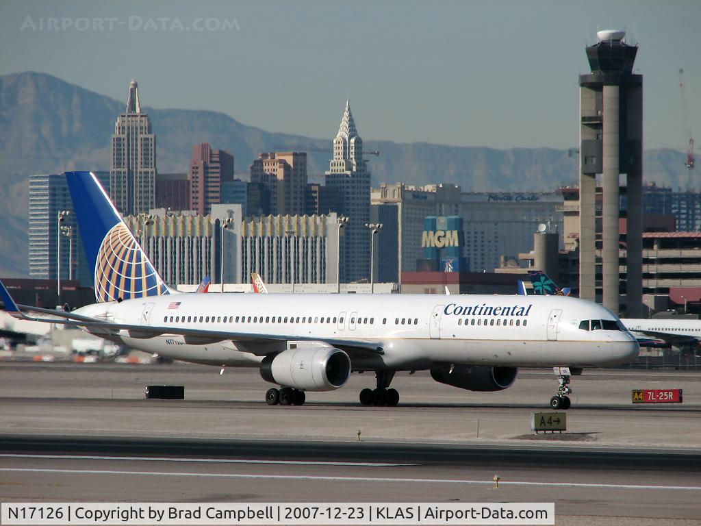 N17126, 1998 Boeing 757-224 C/N 27566, Continental Airlines / 1998 Boeing 757-224
