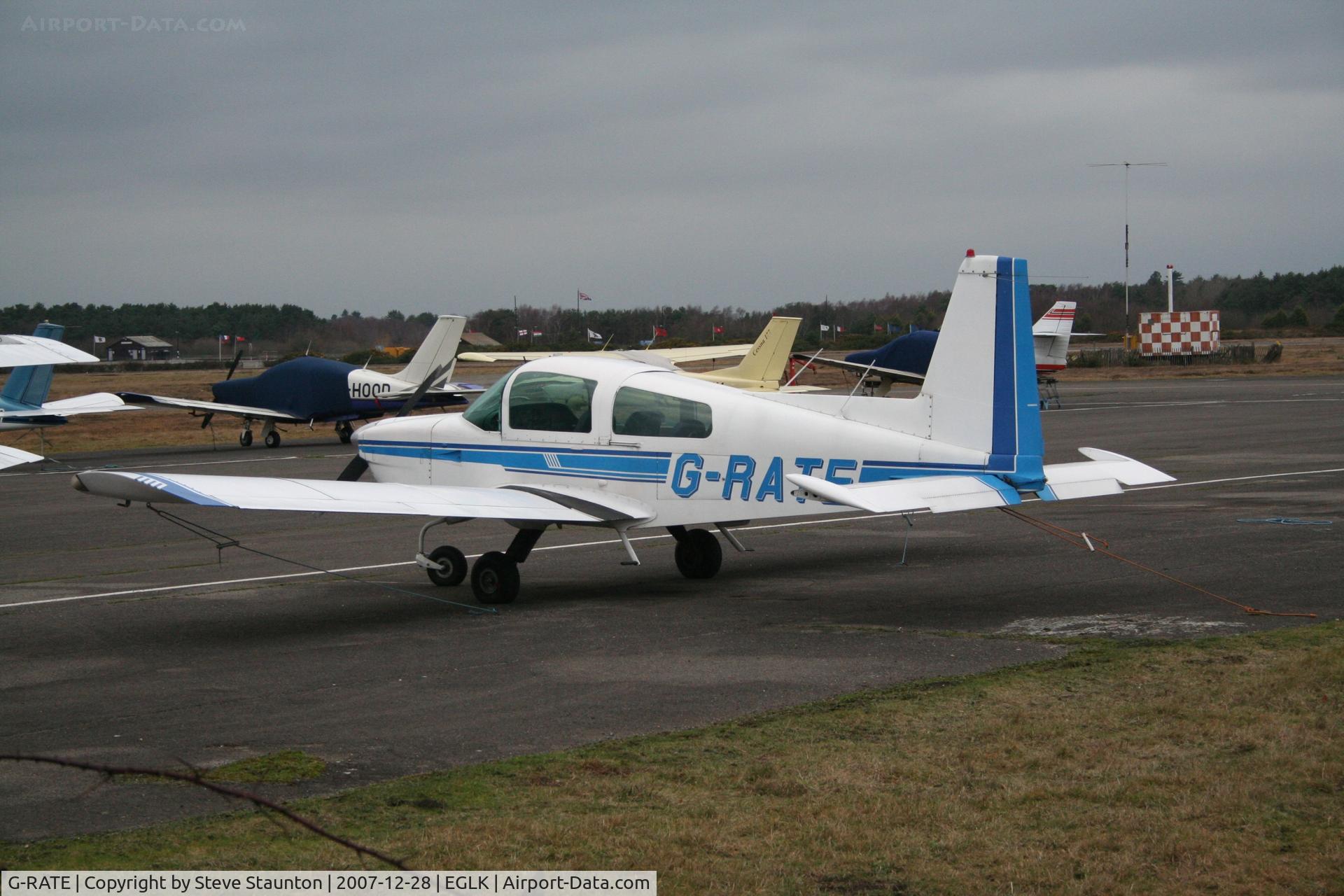 G-RATE, 1978 Grumman American AA-5A Cheetah C/N AA5A-0781, Taken at Blackbushe Airport 28th December 2007