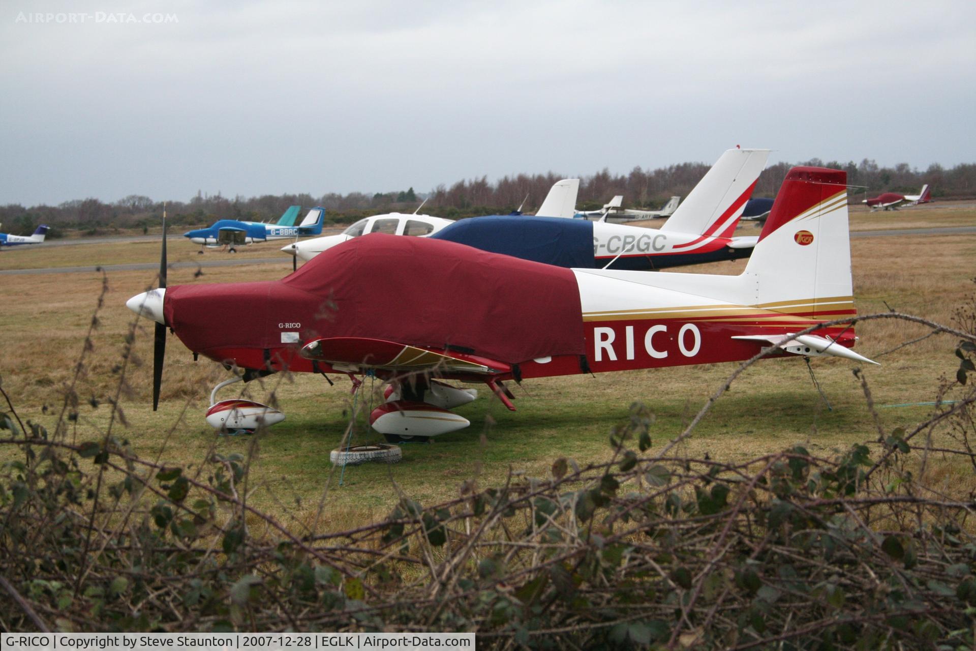 G-RICO, 1993 American General AG-5B Tiger C/N 10162, Taken at Blackbushe Airport 28th December 2007